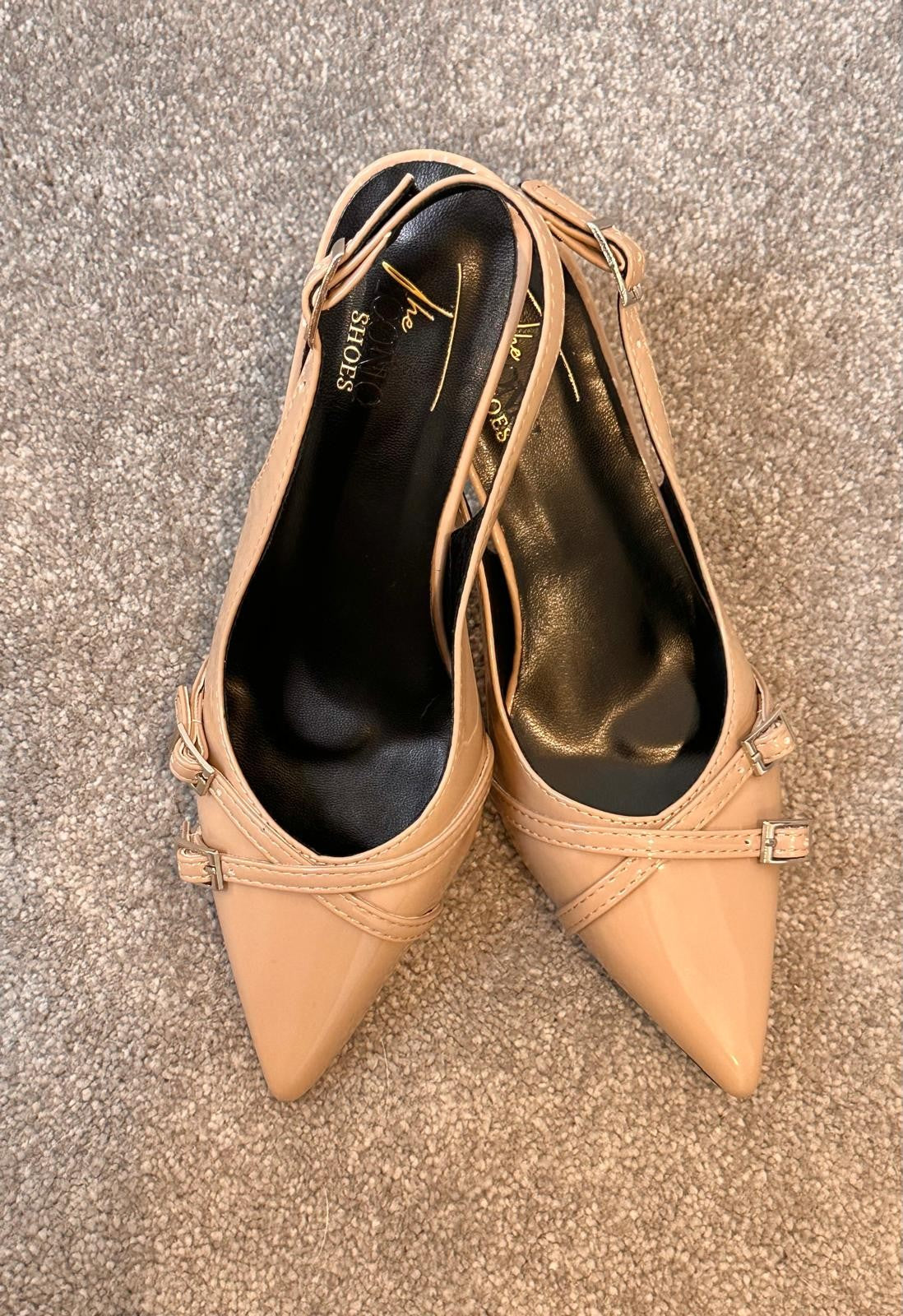 Patent Leather Pointed Toe Heels – MRS ELEGANT BEIGE